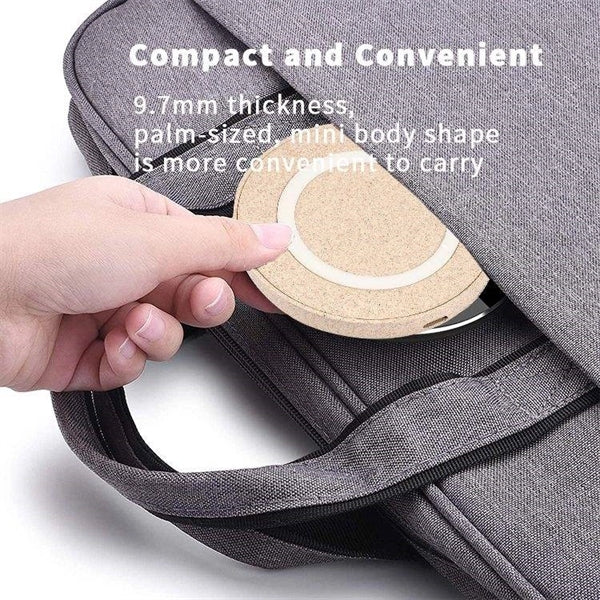 10W ECO-Friendly Wheat Straw Wireless Charger Biodegradable