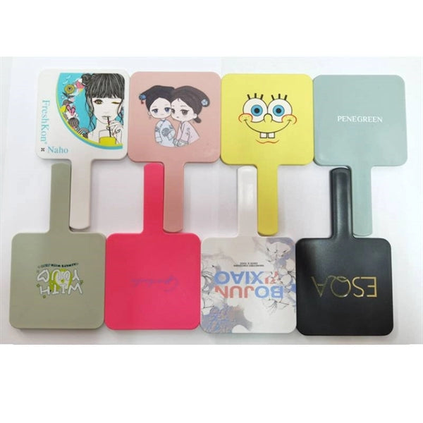 Square Travel Makeup Hand Handheld Mirror
