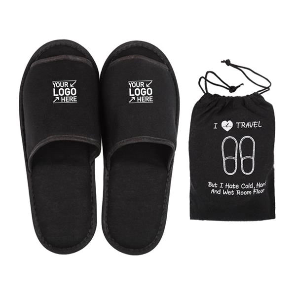 Portable Travel Slippers with Storage Bag