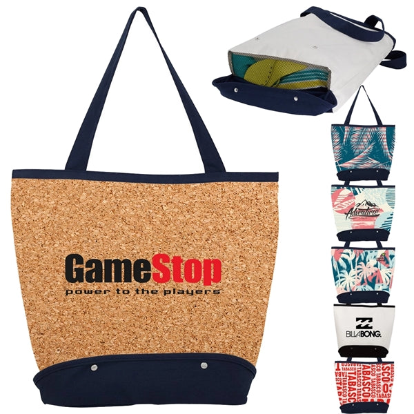 Sand Sifter Cotton Canvas Beach Tote Bag