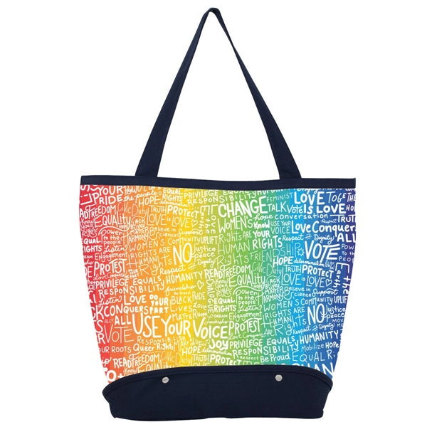 Sand Sifter Cotton Canvas Beach Tote Bag