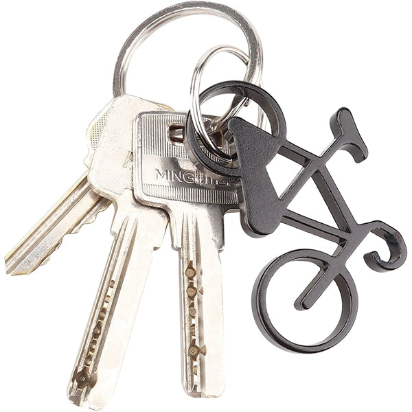 Bicycle shape bottle opener key chain