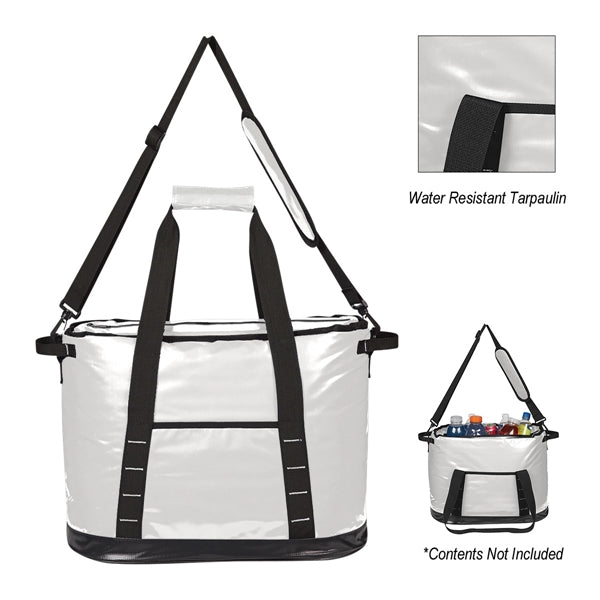 24 Can Tarpaulin Insulated Cooler Tote Bag
