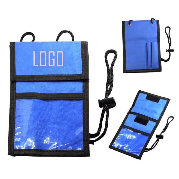 Travel Neck Passport Badge Holder Wallet
