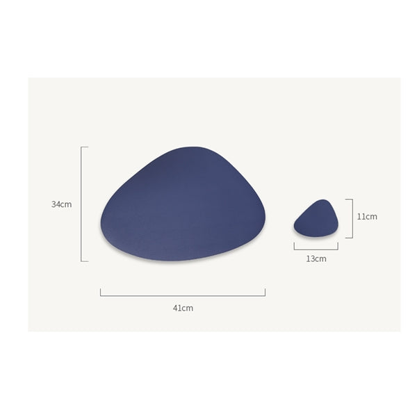 Round Leather Placemats Insulation Coffee Mats