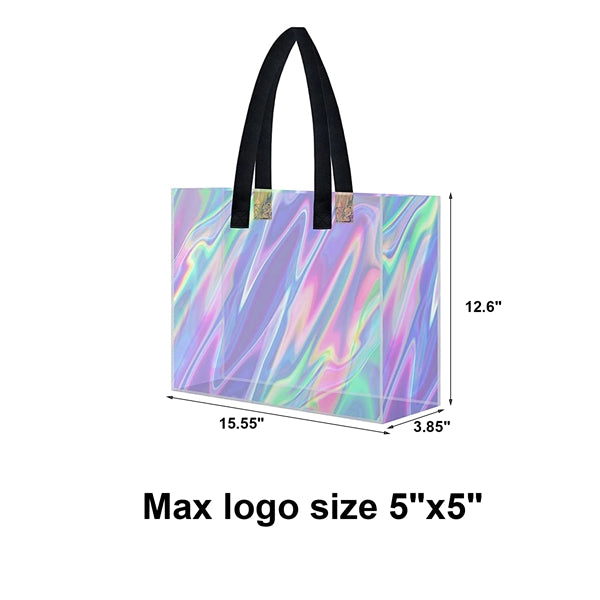 Holographic Stadium Iridescent PVC Women's Bag