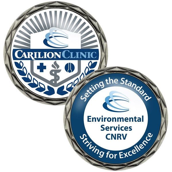 2" Speed Challenge Coin - Diamond Cut Edge