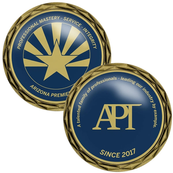 2" Speed Challenge Coin - Diamond Cut Edge
