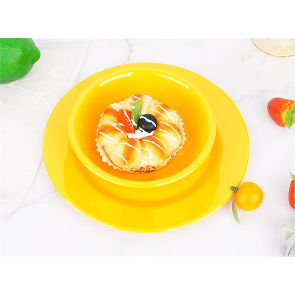 Melamine Bowl and Plate Set,dessert,brunch,bread,sandwich