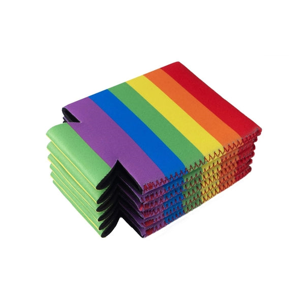 Rainbow Neoprene Can Cooler