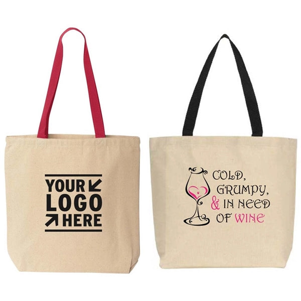 Cotton Canvas Tote Grocery Bag