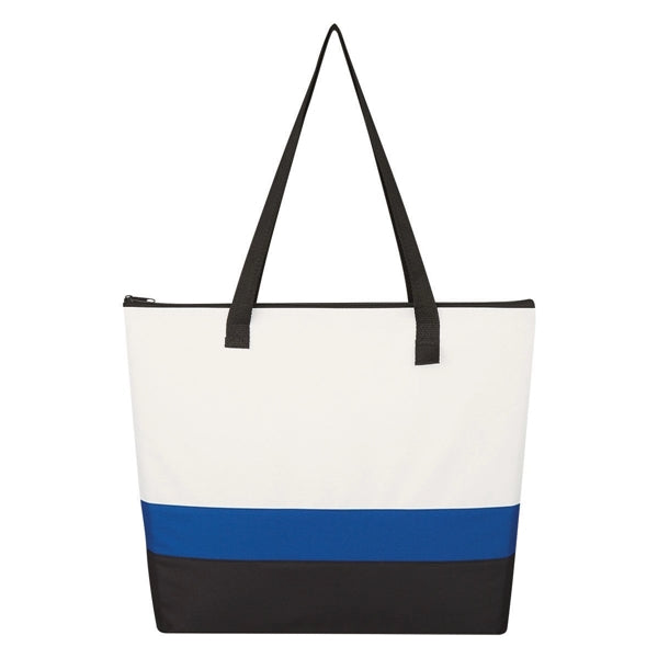 Infinity Three Tones 600D Bold Stripe Tote Bag