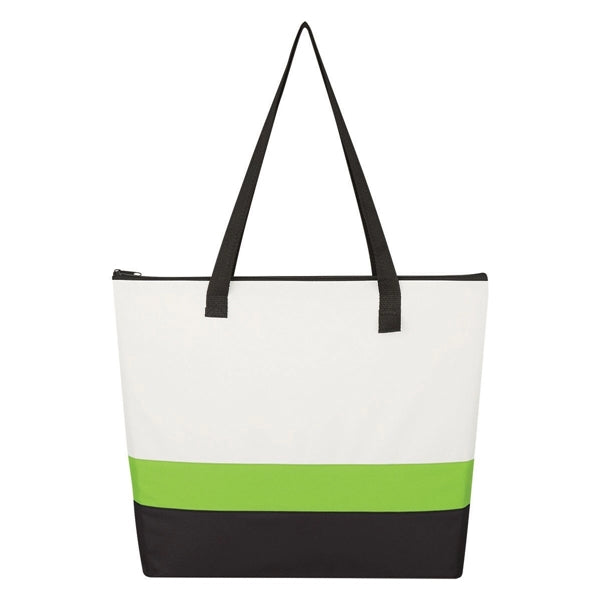 Infinity Three Tones 600D Bold Stripe Tote Bag