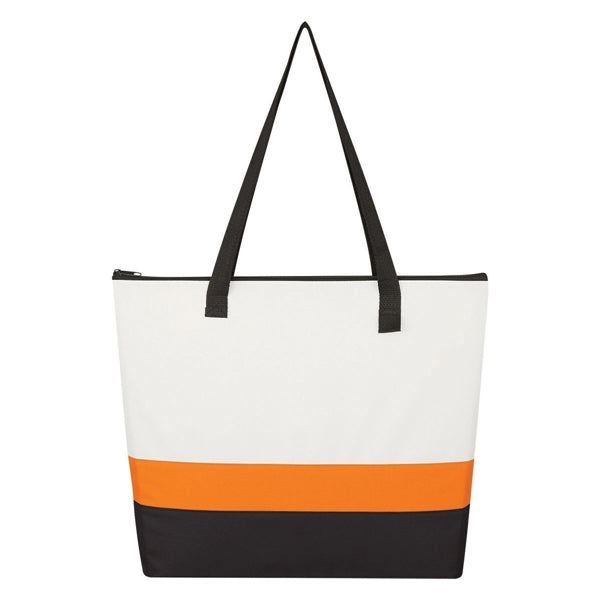 Infinity Three Tones 600D Bold Stripe Tote Bag