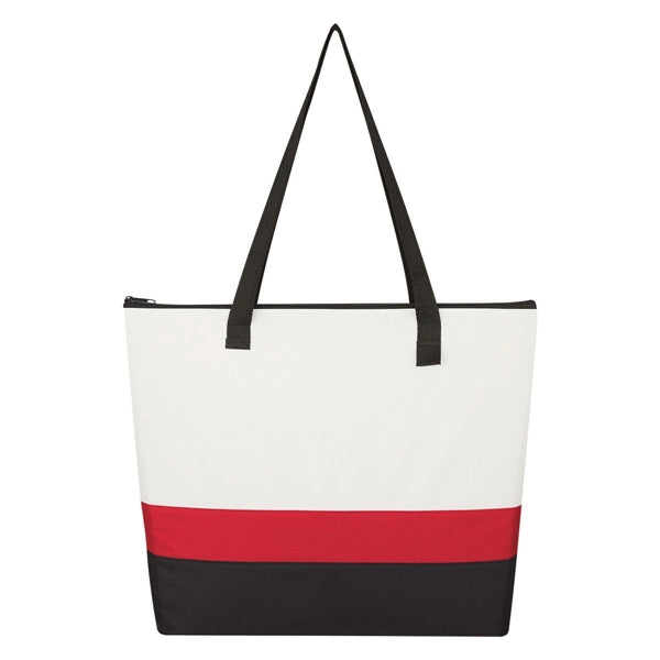Infinity Three Tones 600D Bold Stripe Tote Bag
