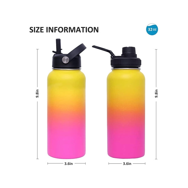 32OZ Vacuum-Insulated Stainless-Steel Water Bottle