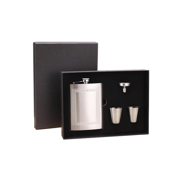 8oz Hip Flask Gift Set