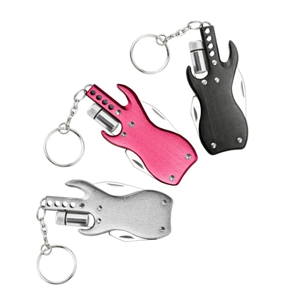 Mini combination pliers folding knife with LED lights Bottle