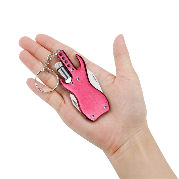 Mini combination pliers folding knife with LED lights Bottle