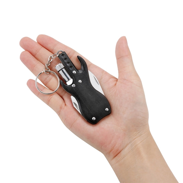 Mini combination pliers folding knife with LED lights Bottle