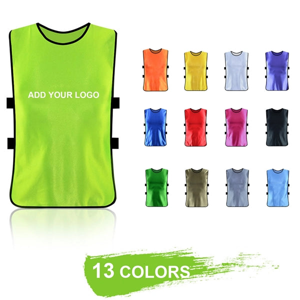 Scrimmage Vests Sport Pinnies Soccer Bibs Jersey for Adult