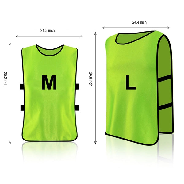 Scrimmage Vests Sport Pinnies Soccer Bibs Jersey for Adult