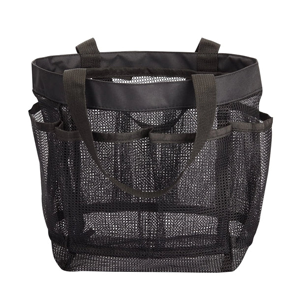 Mesh Shower Tote Bag 8 Pockets Portable Toiletry Handbag