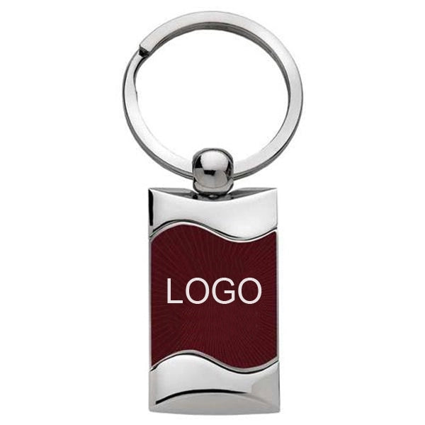 Rectangular Wave Key Chain