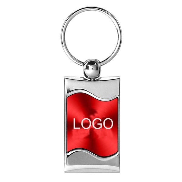 Rectangular Wave Key Chain