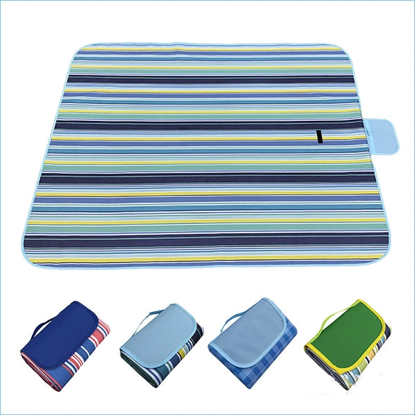 Picnic Outdoor Blanket Tote Handy Beach Mat 59"X71"