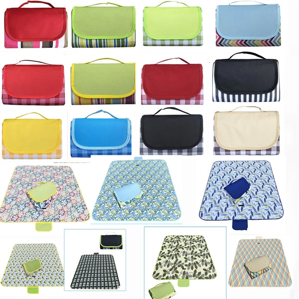 Picnic Outdoor Blanket Tote Handy Beach Mat 59"X71"