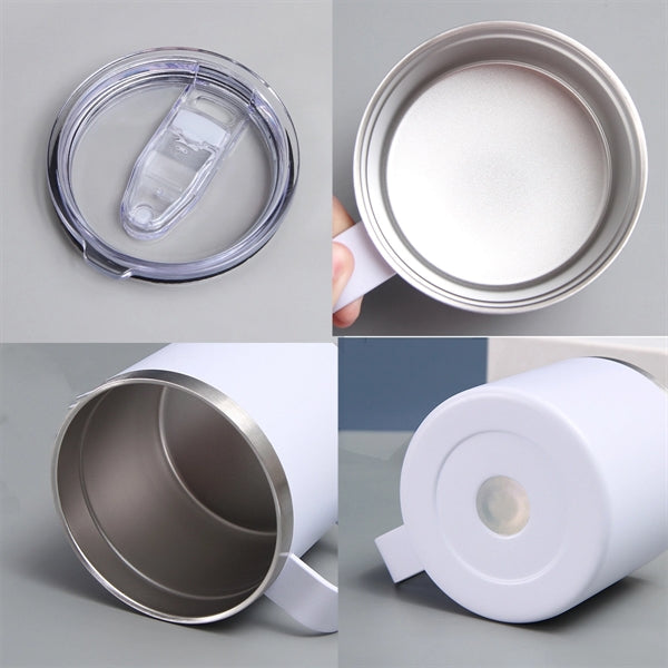 14Oz Coffee Mug With Handle Insulated Stainless Steel