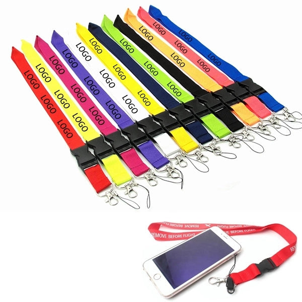 Logo Breakaway Keychain Polyester Lanyards