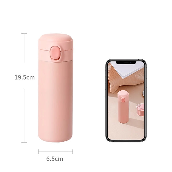 Push Open Stainless Steel Vacuum Water Bottles