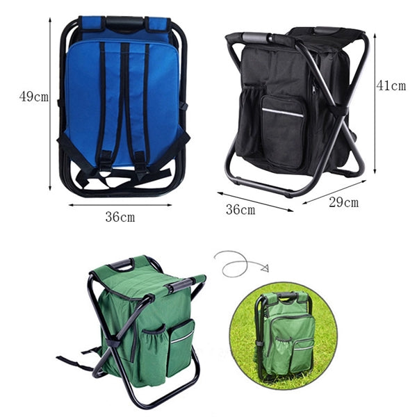 3 in 1 Cooler Backpack Fishing Chair