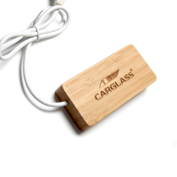 3 in 1 Bamboo USB Hub