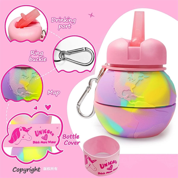 19 oz Collapsible Water Bottle for Kids