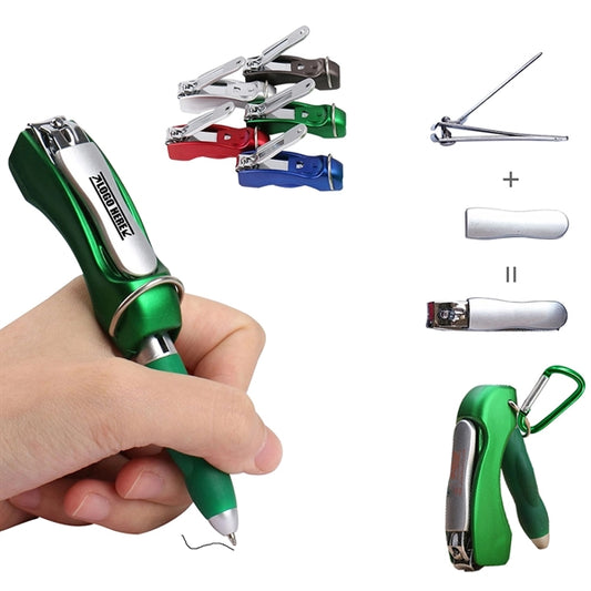Folded Pen With Nail Clipper
