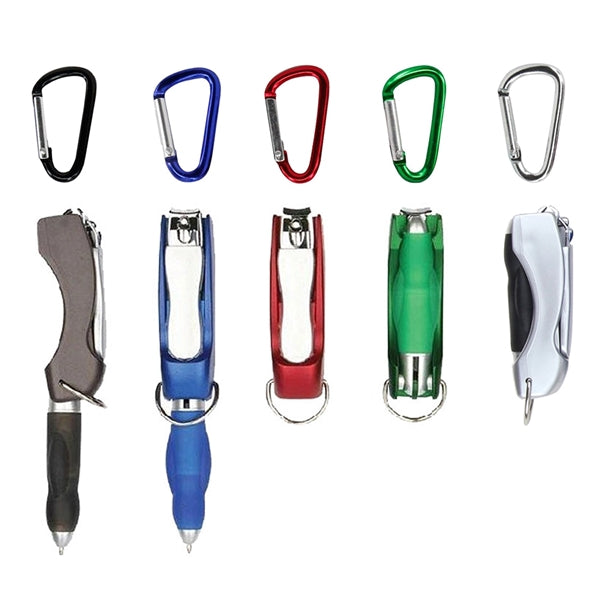 Folded Pen With Nail Clipper