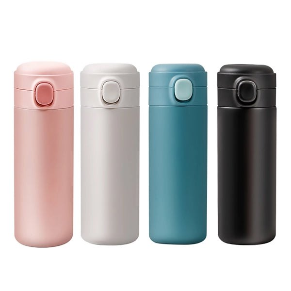 Push Open Stainless Steel Vacuum Water Bottles