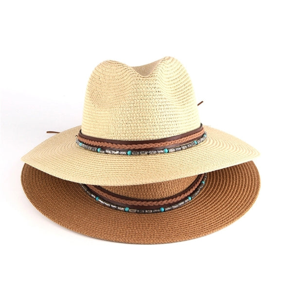 Unisex Panama Travel Straw Hat