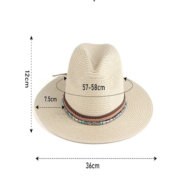 Unisex Panama Travel Straw Hat