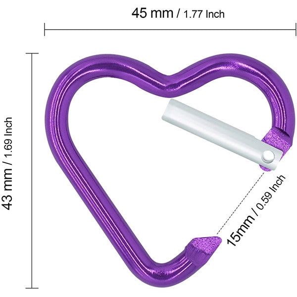 Heart Carabiner Key Chain