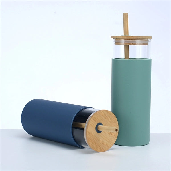 Glass Tumbler with Lid