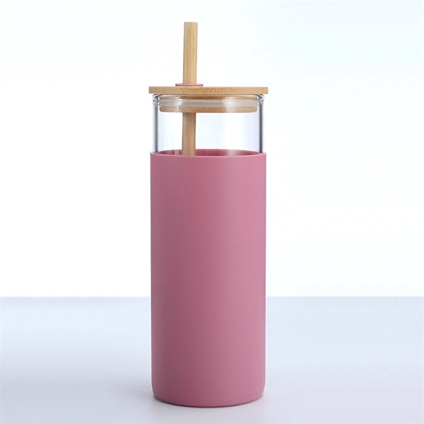 Glass Tumbler with Lid