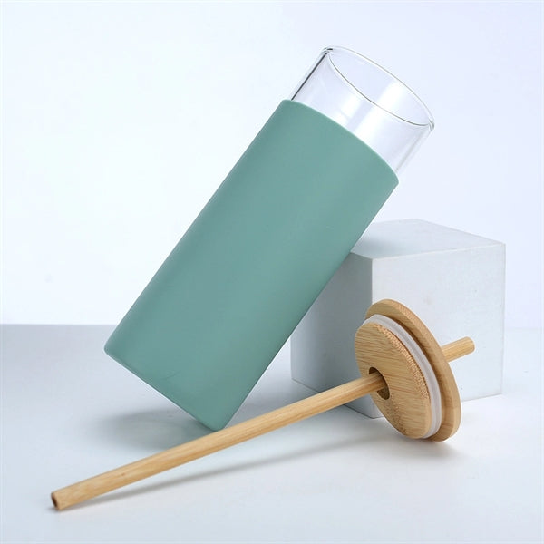 Glass Tumbler with Lid