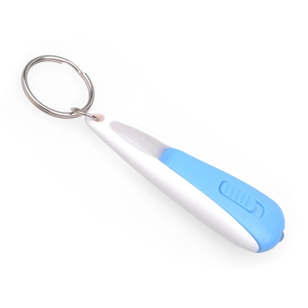 Fish Shape LED Keychain with Mini Flashlight