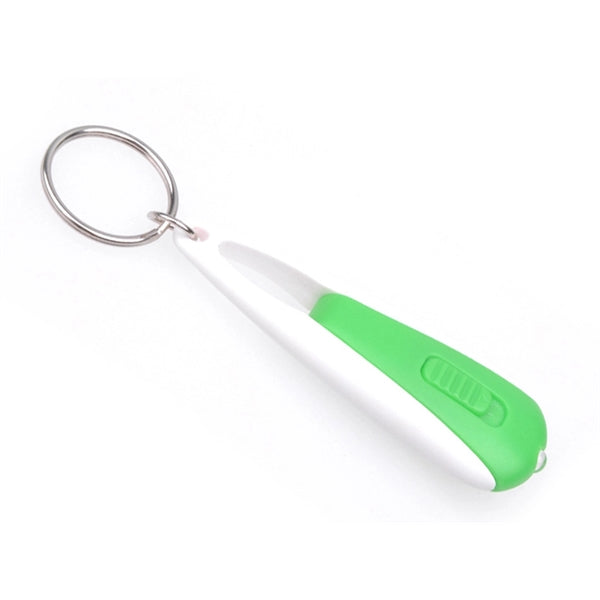 Fish Shape LED Keychain with Mini Flashlight