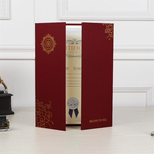 Tri Fold Certificate Holder