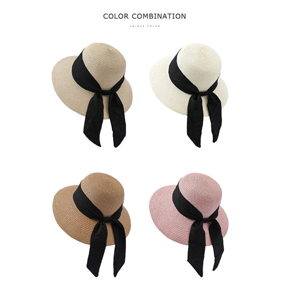 Women Wide Brim Sun Protection Straw Hat